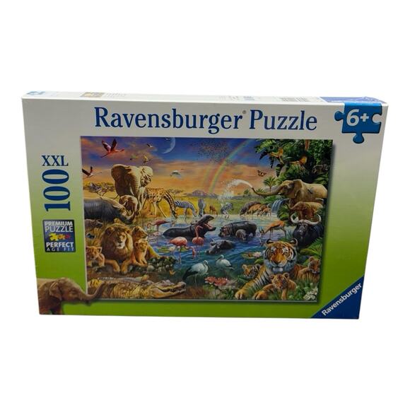 Ravensburger 12910 Savannah Jungle Waterhole 100 Piece Puzzle for Kids - Every P - Picture 2 of 3